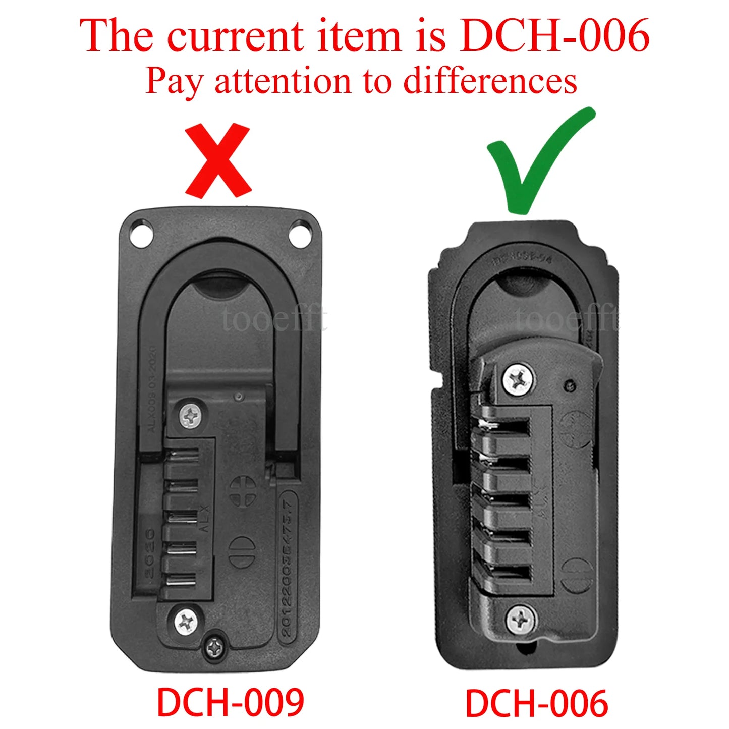 Tooefft DCH-006 E-Bike-Akku 48V - 10,4Ah/12,8Ah/13,6Ah/14Ah