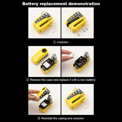 Bike Alarm Disc Brake Lock with Keys