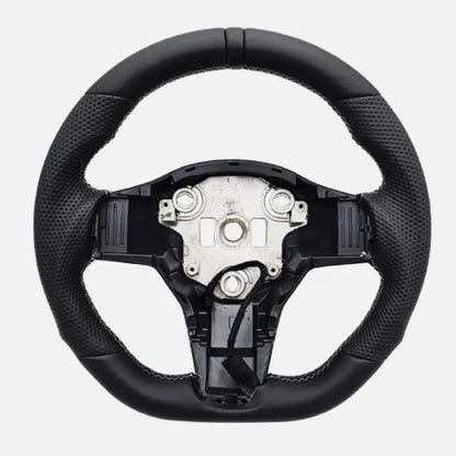 Heated Sport Leather Steering Wheel for Tesla Model 3 / Model Y