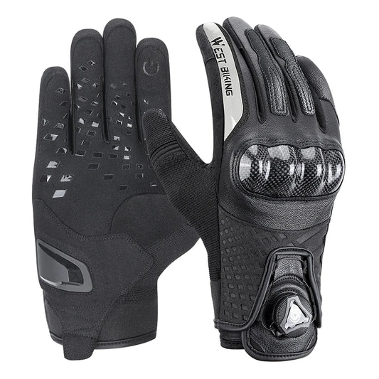 WEST BIKING Leather Cycling Gloves