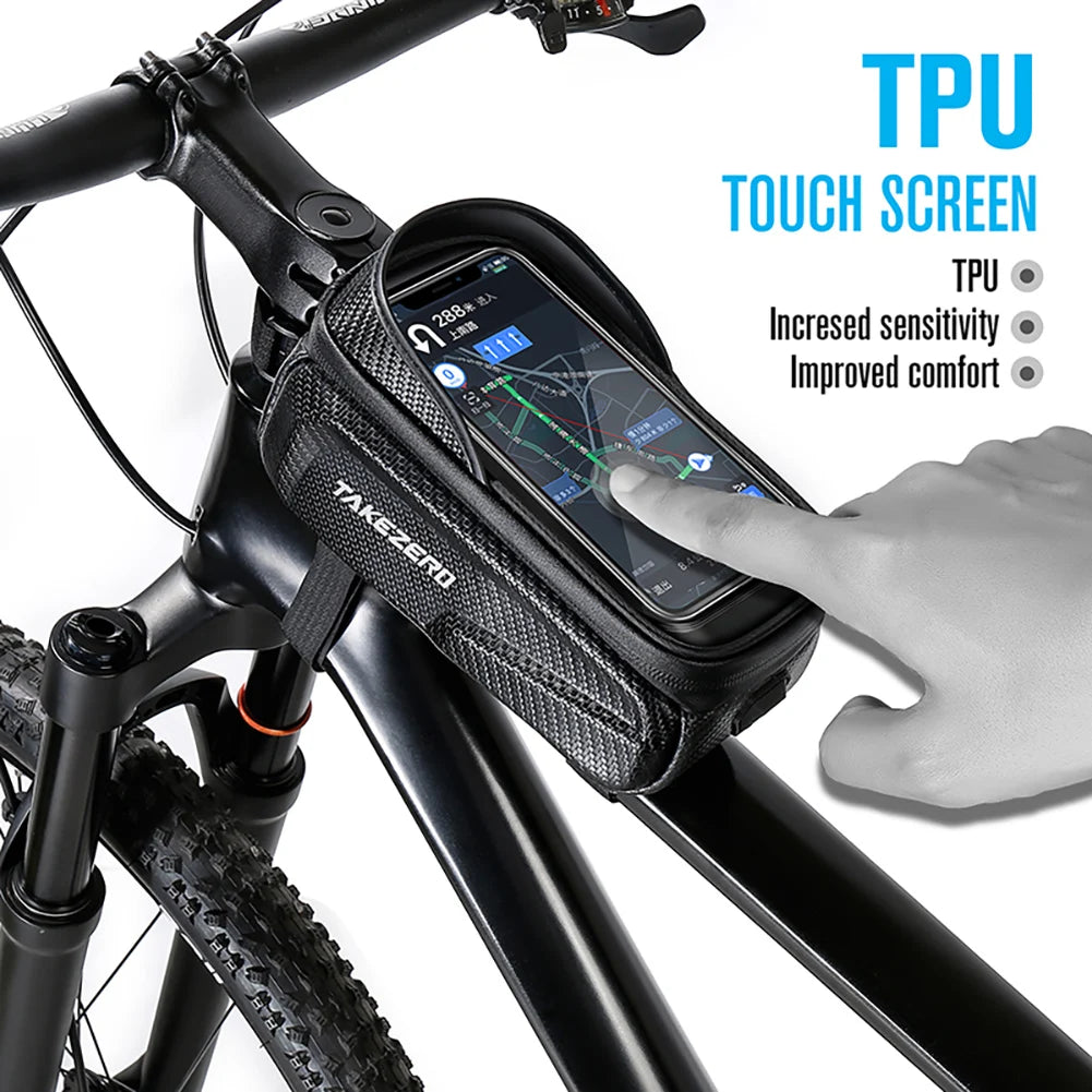1L Bicycle Top Tube Phone Holder Frame Bag