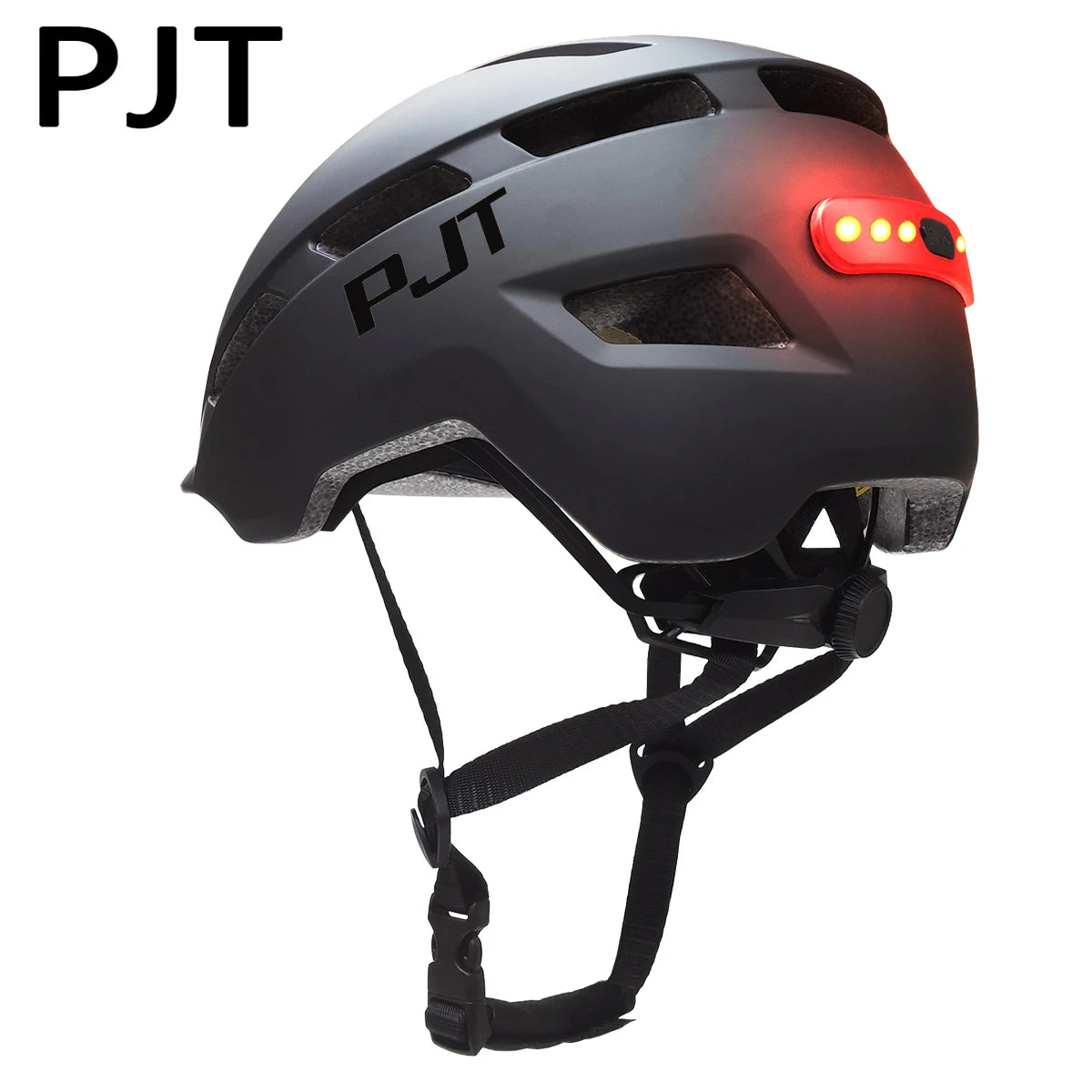 PJT Fahrradhelm mit wiederaufladbarem Rücklicht