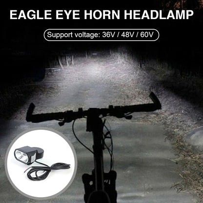 36V/48V/60V Electric Bike LED Headlight for Electric Bikes & Scooters