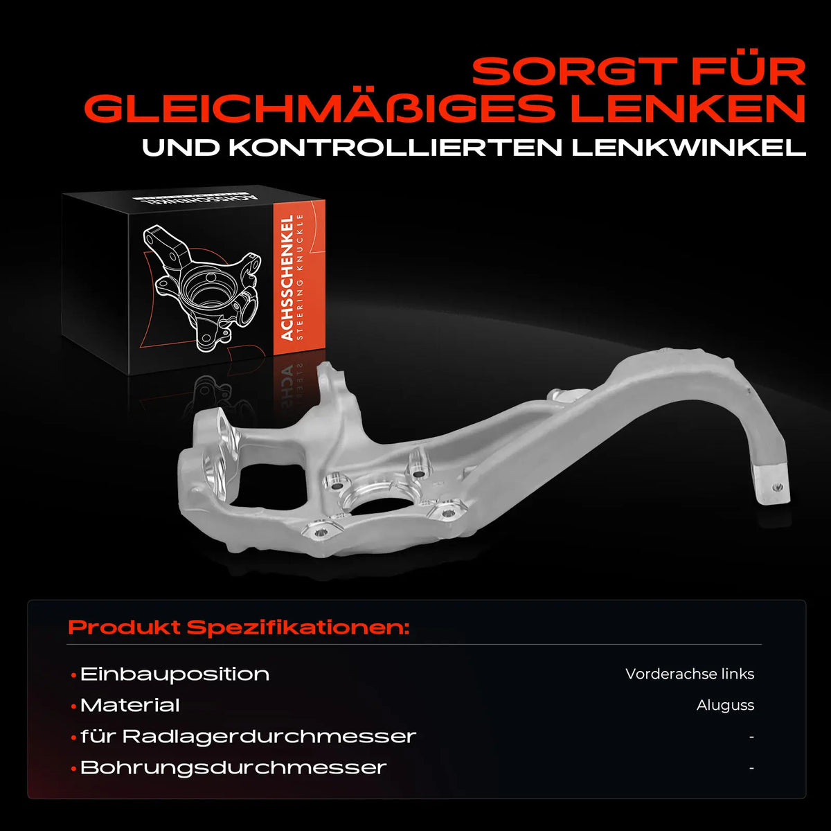 Tesla Model X Vorderachsschenkel vorne links Radaufhängung, 2-teiliges Set