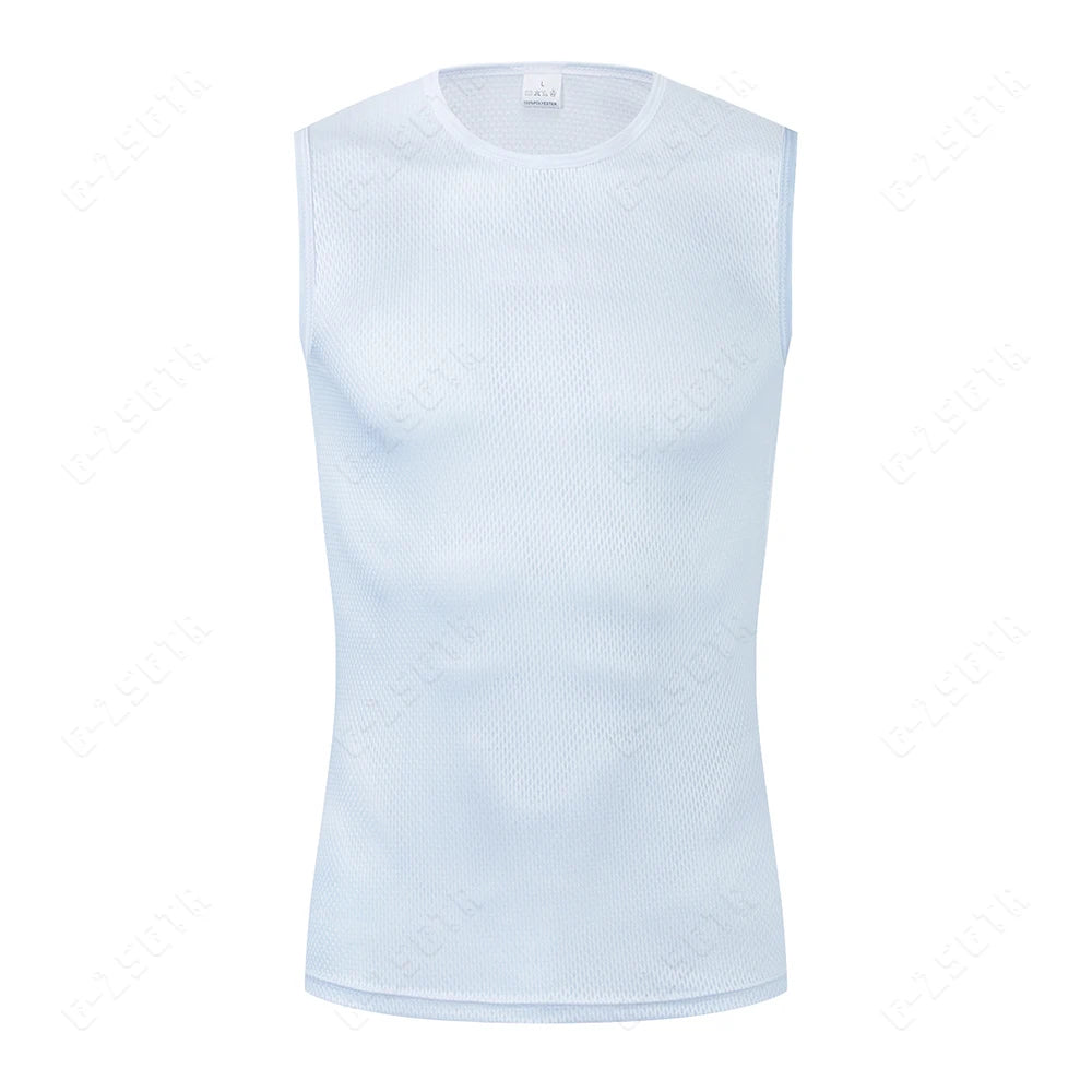 Men's Cycling Base Layer – Reflective Quick-Dry Sleeveless Jersey