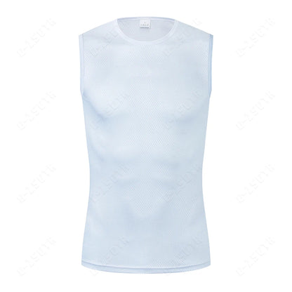 Men's Cycling Base Layer – Reflective Quick-Dry Sleeveless Jersey