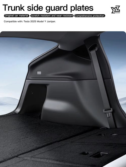 Tesla Model Y Juniper Kofferraum-Seitenverkleidung Anti-Kick-Schutz-Set