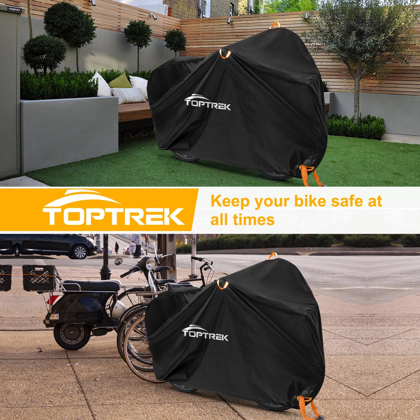 Toptrek Multifunktionale Schutz-Fahrradabdeckung 210D
