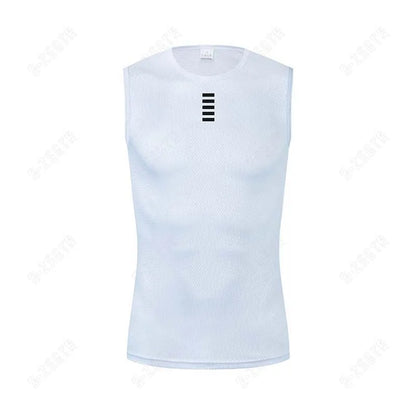 Men's Cycling Base Layer – Reflective Quick-Dry Sleeveless Jersey