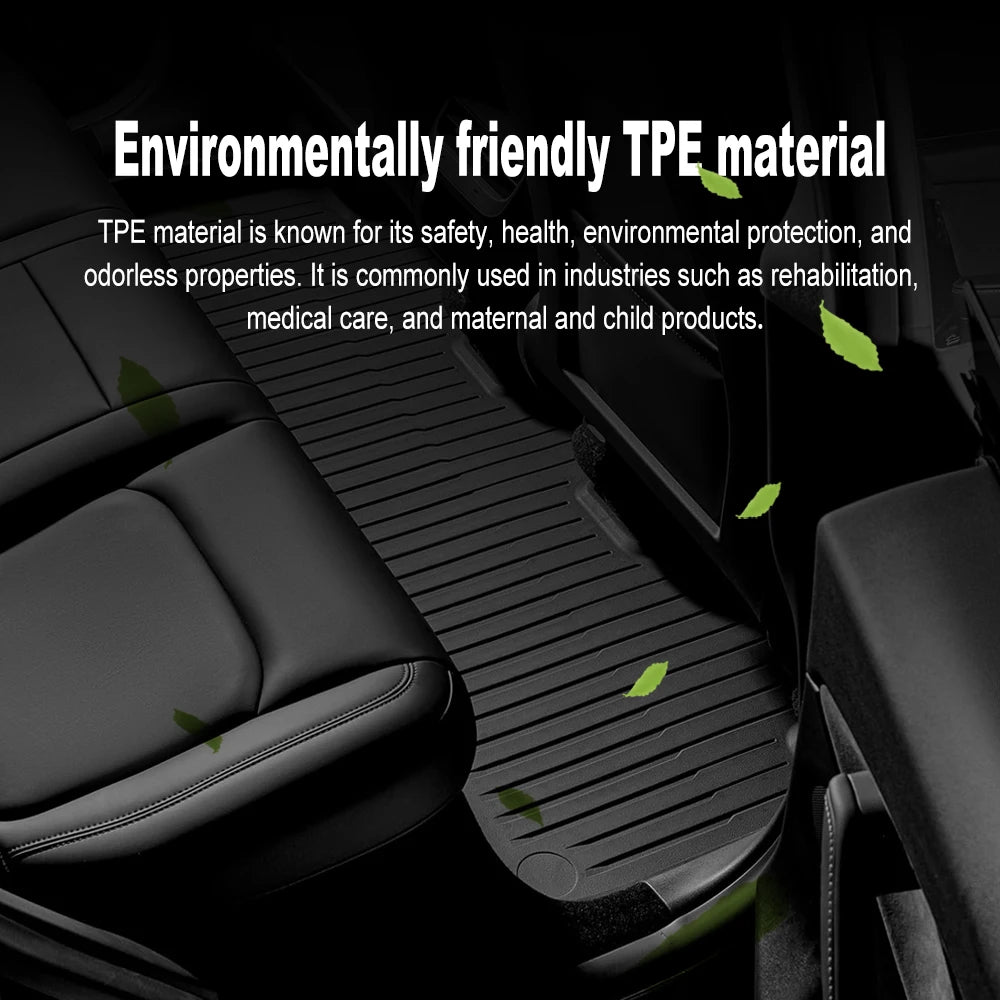 Tesla Model Y 2020-2024 TPE-Fußmatten und rutschfeste Innenauskleidungen