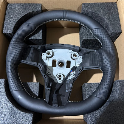 Volant sport en cuir chauffant pour Tesla Model 3 / Model Y