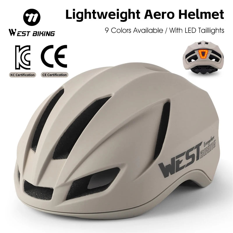 WEST BIKING Helm mit Rücklicht