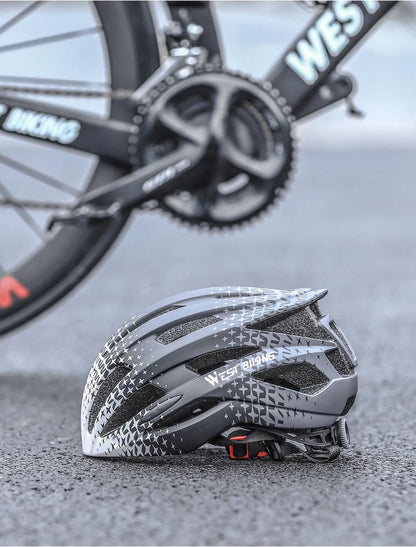 WEST BIKING LED-Licht-Fahrradhelm