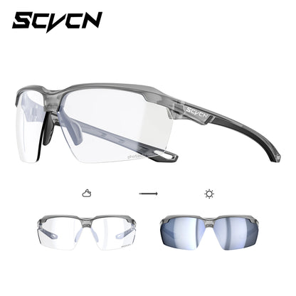 SCVCN Photochromic Cycling Sunglasses UV400 Sports Glasses