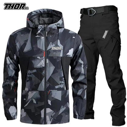 THORSOL Men's MTB Cycling Jacket & Trousers Set for Mountain Biking