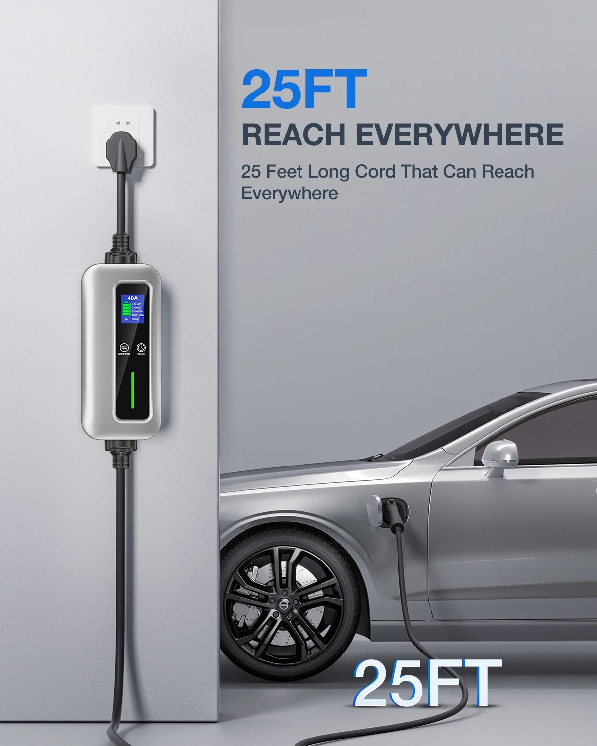 Nilight 40A Level 2 Portable EV Charger