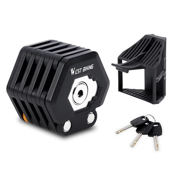WEST BIKING Alloy Steel Folding Bike Lock