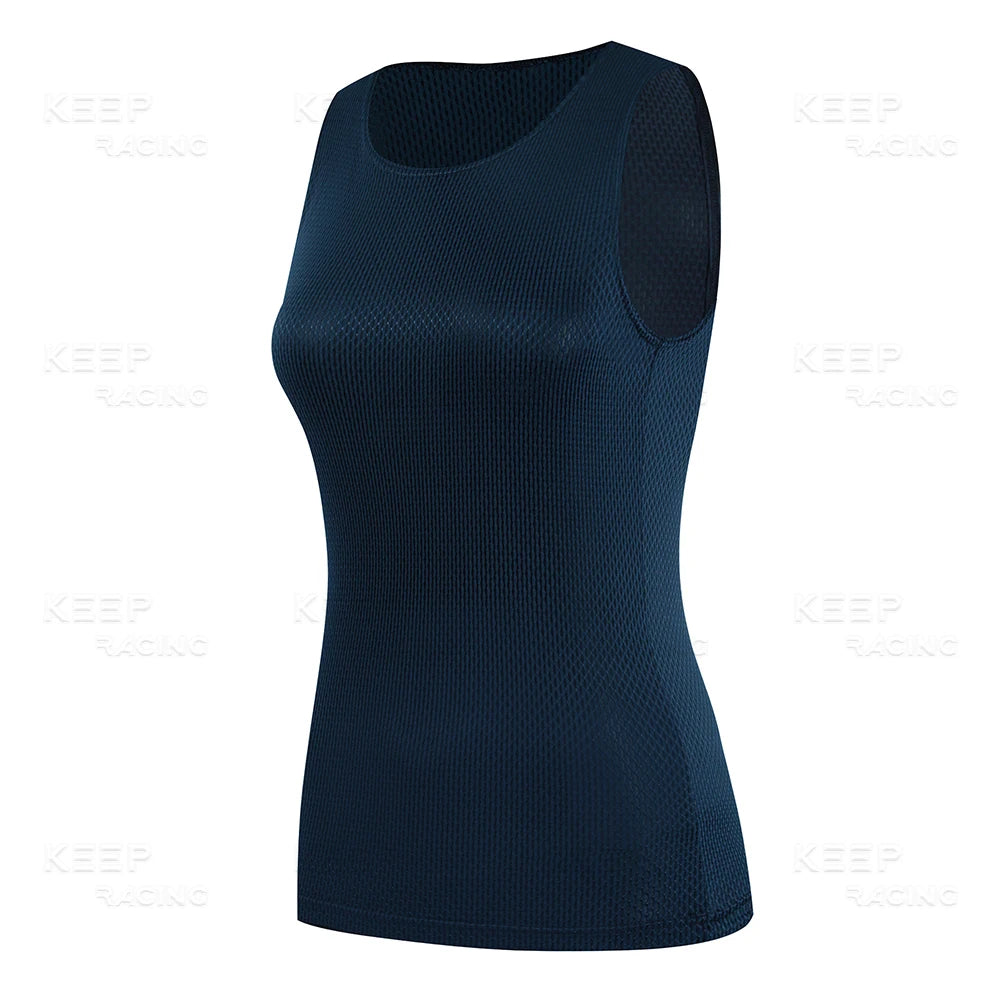 Women's Quick Dry Sleeveless Cycling Base Layer Vest