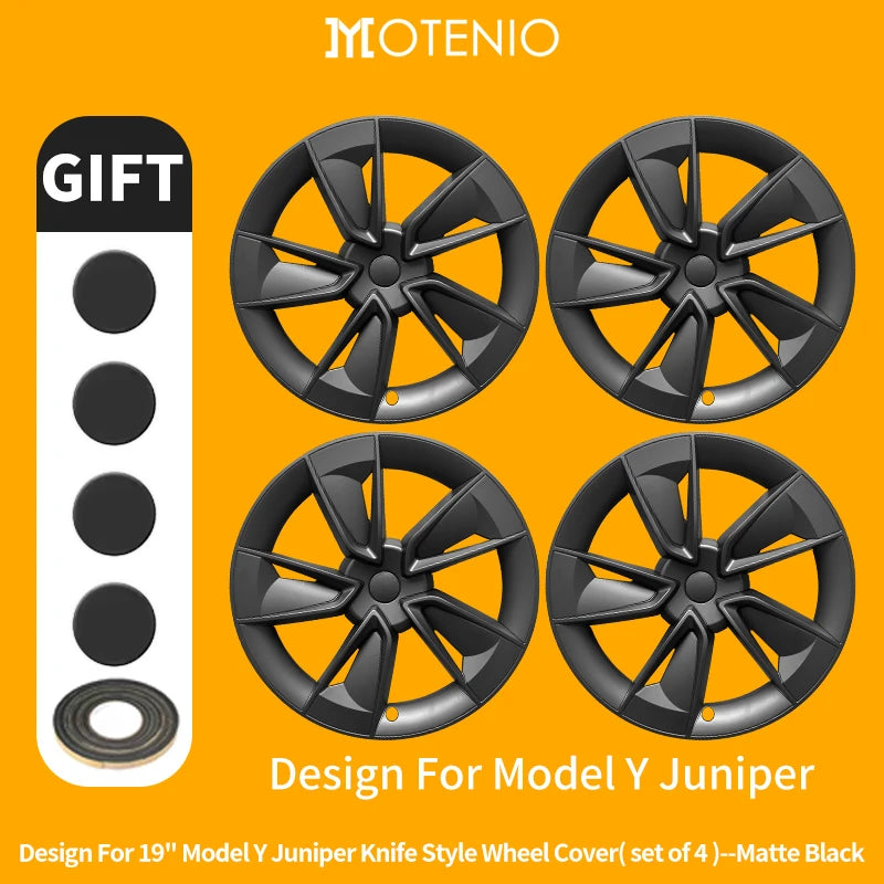 Tesla Model Y Juniper 19-Inch Smooth Style Hub Caps 2025–2026