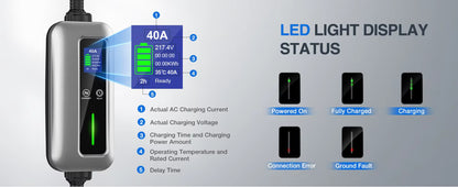 Nilight 40A Level 2 Portable EV Charger