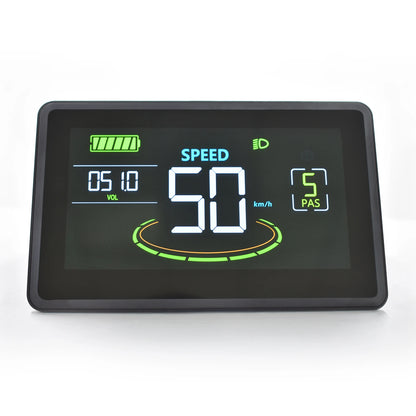 Electric Bike LCD Cycle Computer Digital Multi-Colour Speedometer Display