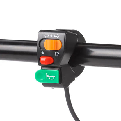 3-in-1 E-Bike-Lenkerleuchte, Hupe & Blinkerschalter für Elektrofahrräder & Roller