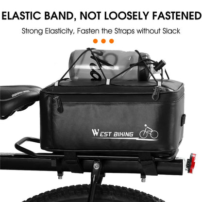 WEST BIKING Reflektierende und Wasserdichte 4-Liter-Rücksitztsche (Fahrrad)