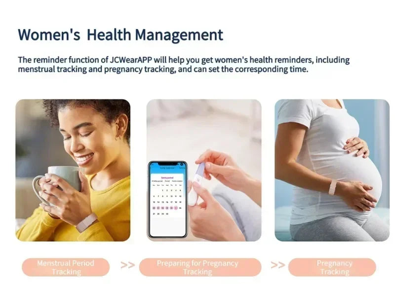 Bracelet connecté de fitness avec suivi de la fréquence cardiaque, de la SpO2 et de l'activité