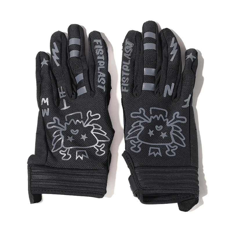 Skull & Bones Full Finger Touchscreen Riding Gloves
