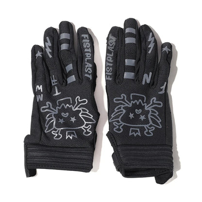 Skull & Bones Full Finger Touchscreen Riding Gloves