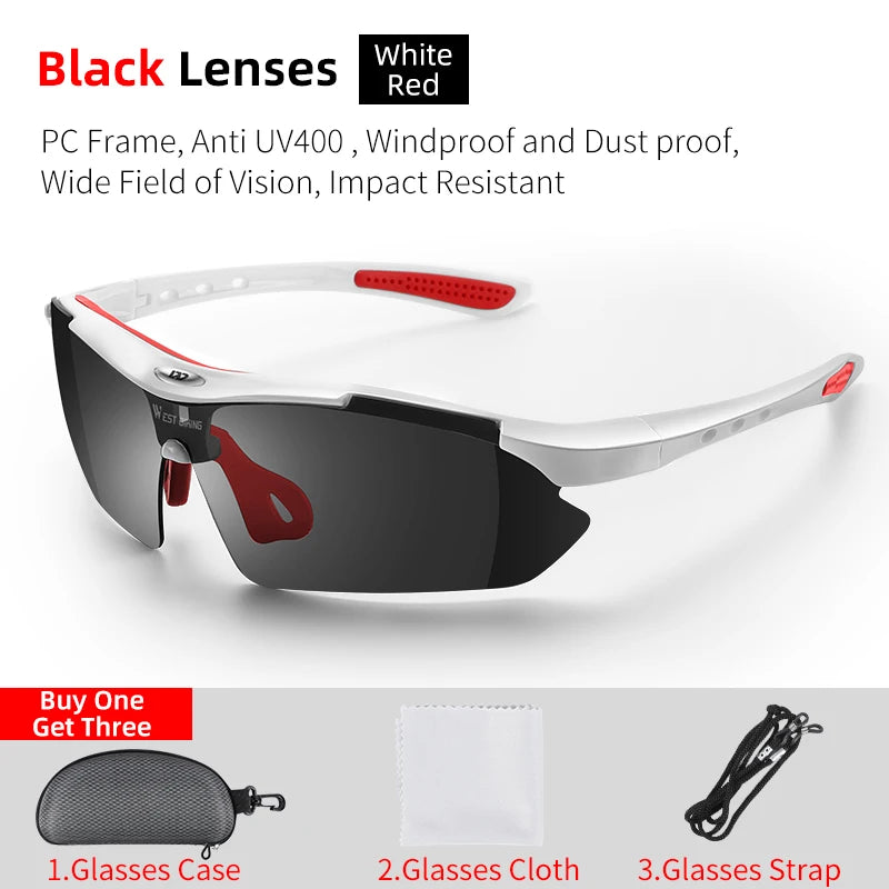 WEST BIKING UV400 Schutz Fahrradbrille