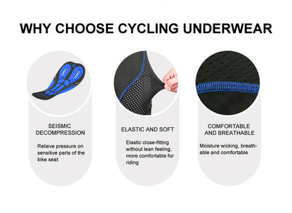 X-TIGER Men's 5D Padded Cycling Shorts