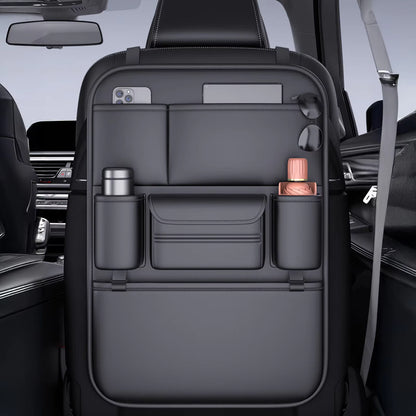 Universal PU Leather Car Seat Back Organizer