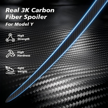 Tesla Model Y 2020-2024 Real Carbon Fibre Rear Spoiler