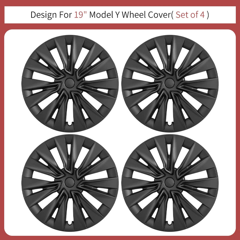 Tesla Model Y 19-Inch Full-Rim Hub Caps 2020–2024