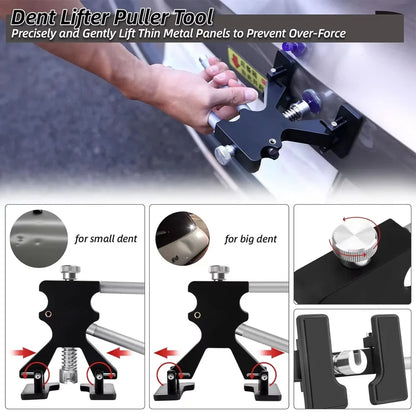 Paintless Dent Repair Kit with T-Bar & Slide Hammer