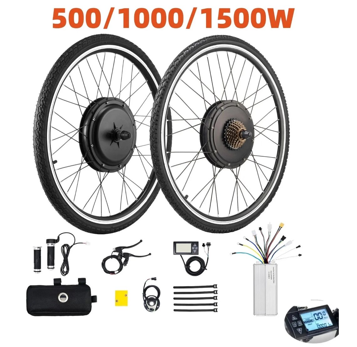 500/1000/1500W 26'' 48V E-Bike Umbausatz