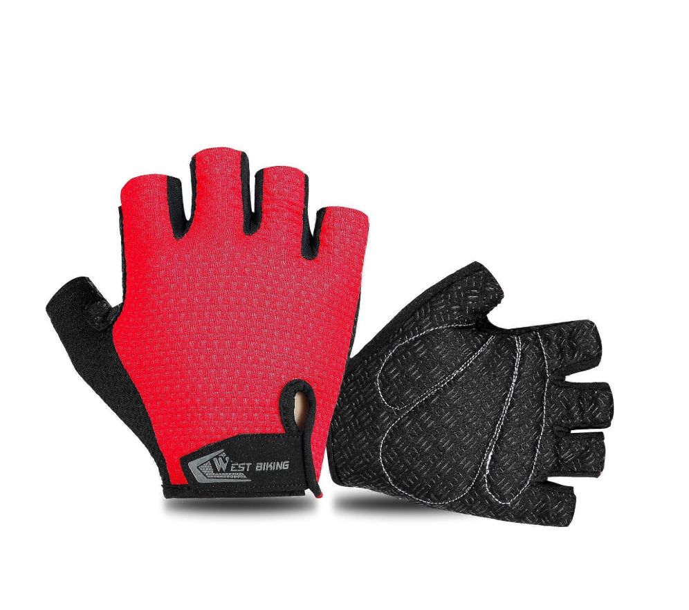 WEST BIKING Kurze Fahrradhandschuhe