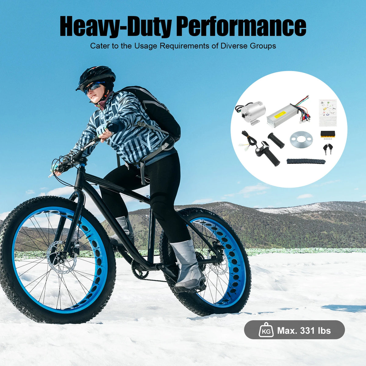 48V 2000W bürstenloser Getriebe-E-Bike-Umbausatz