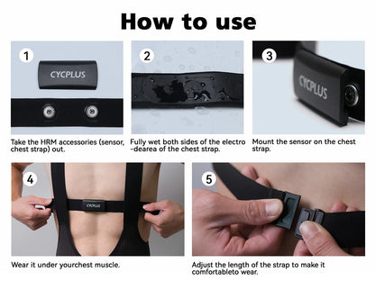 CYCPLUS H2 Pro Heart Rate Monitor Chest Strap