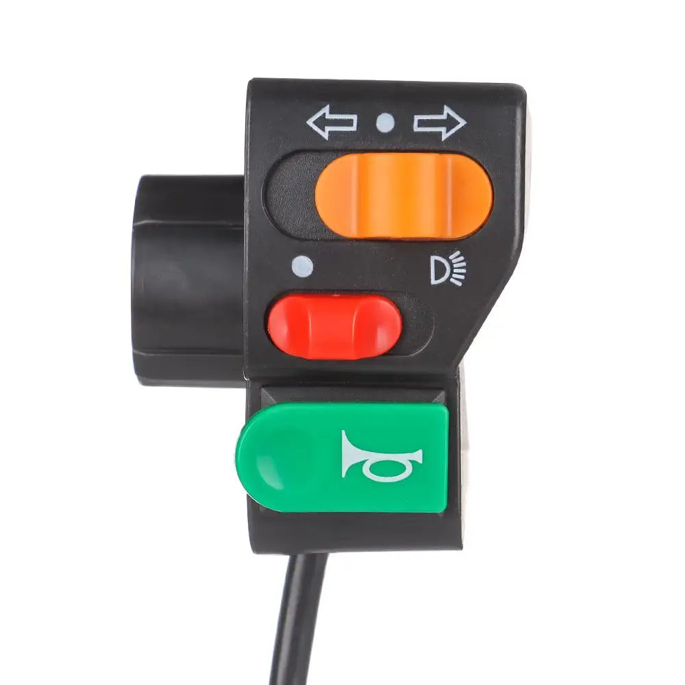 3-in-1 E-Bike-Lenkerleuchte, Hupe & Blinkerschalter für Elektrofahrräder & Roller
