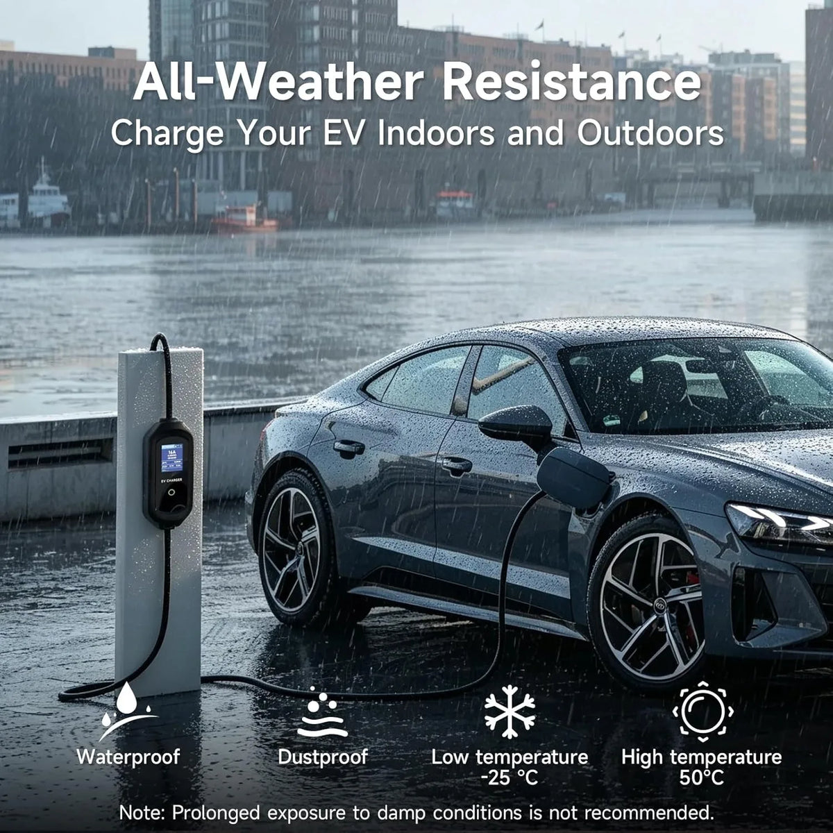 AFYEEV Portable Type 2 EV Charger 13A UK Plug / 32A CEE Plug