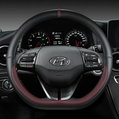 Hyundai IONIQ 5 D-förmiger Lenkradbezug aus PU-Leder, 38 cm, verschiedene Farben