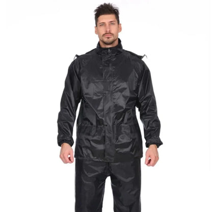 Waterproof Rain Suit Jacket & Trousers Set for Cycling & Motorcycling