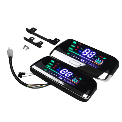 Electric Bike LCD Display Screen 48V–72V with 6-Pin Connector