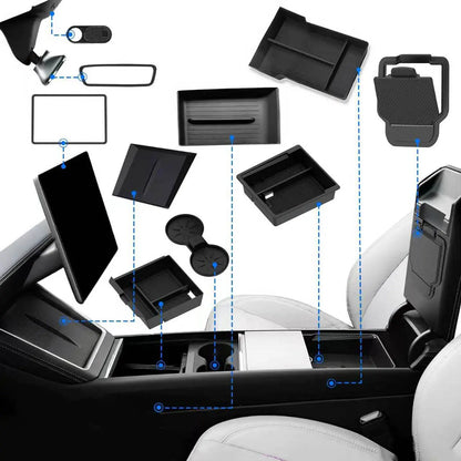 Tesla Model Y Juniper 10-teiliges Innenraum-Organizer-Set 2025–2026