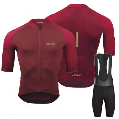 2025 Rvouei Pro Team Fahrradbekleidung Herren Neues Rennrad-Outfit Renntrikot Atmungsaktives Radsport-Trikot-Set Ropa Ciclismo Maillot