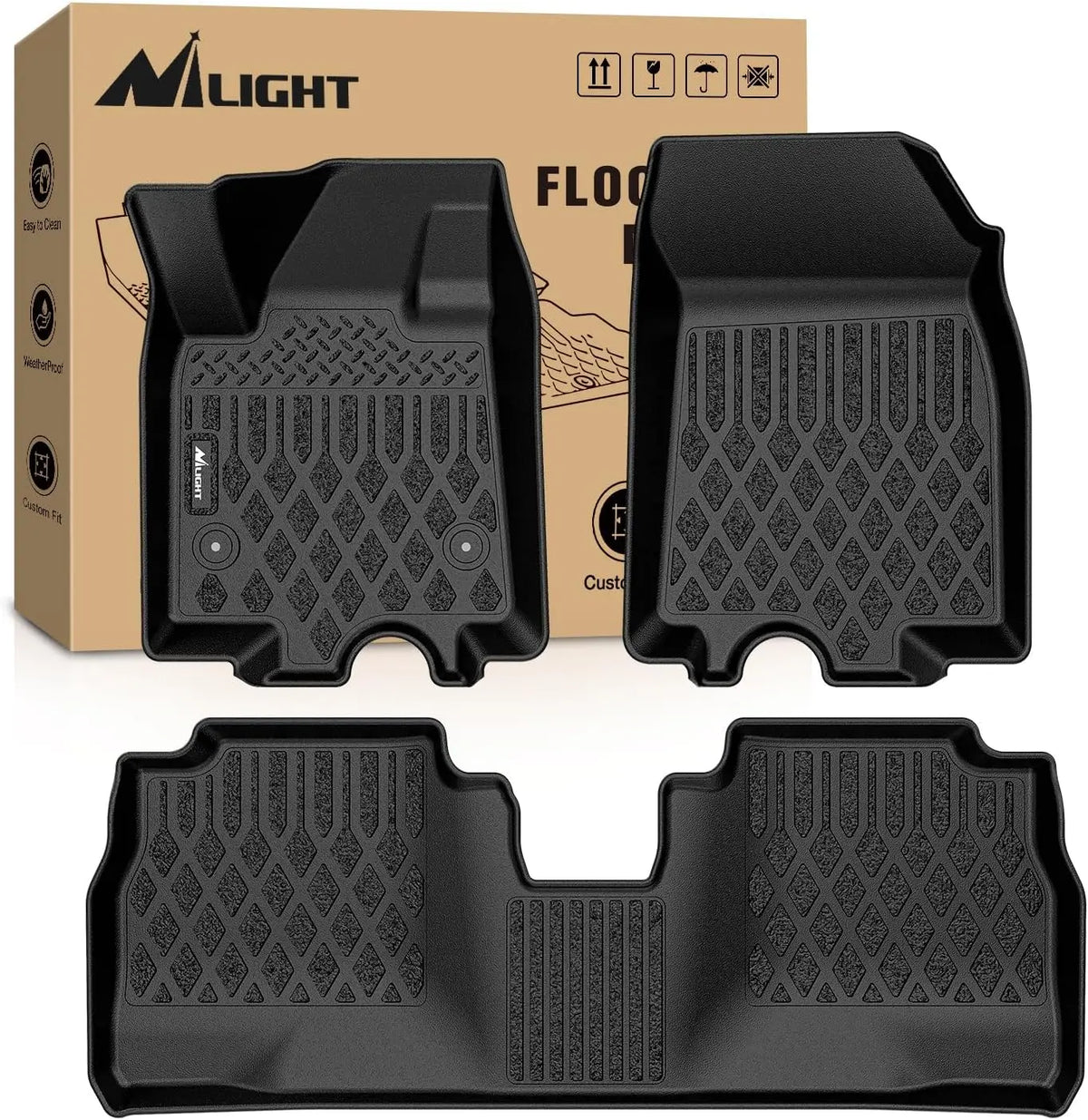 Custom-Fit TPE All-Weather Floor Mats for Chevrolet Models