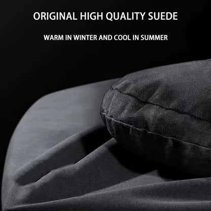 Suede Headrest & Lumbar Support Pillow for Tesla Model 3 / Model Y / Model S