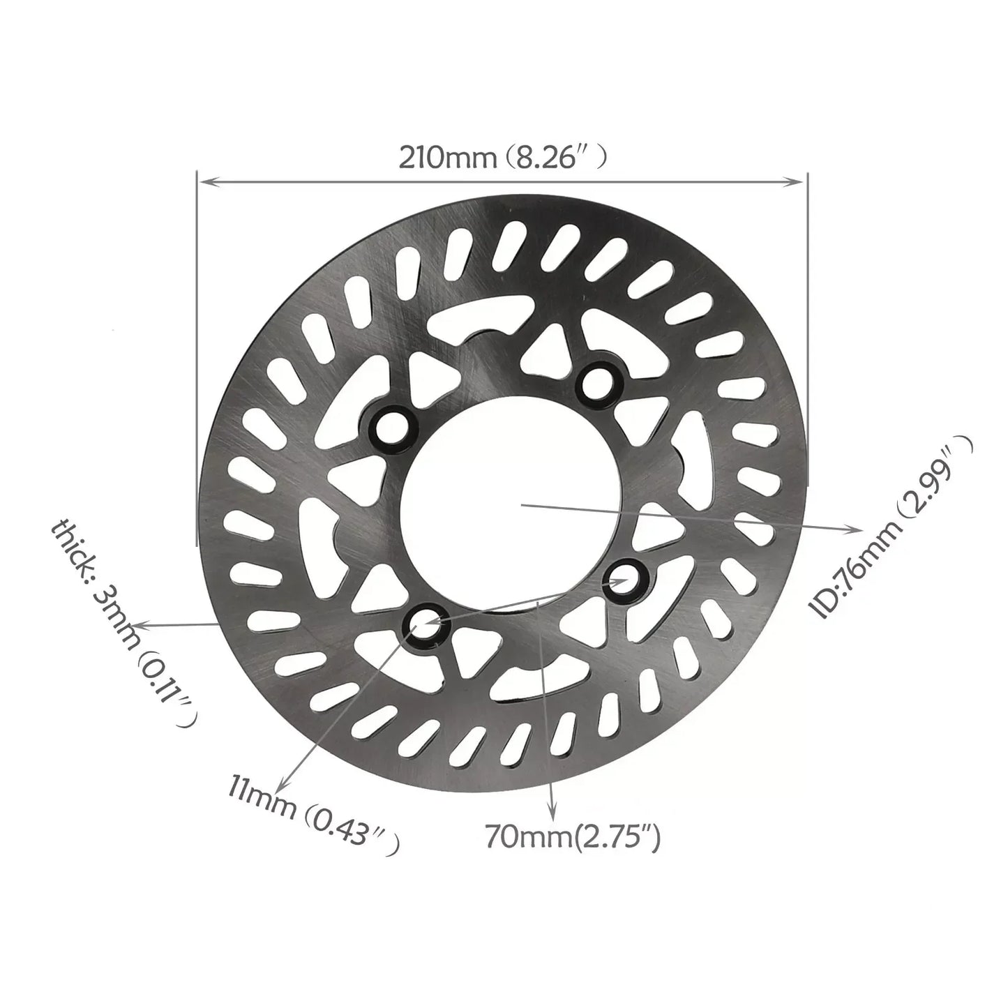 TDPRO Dirt Pit Bike 70/100-17 (2.75x17) 1.6x17 Vorderradreifen mit Schlauch und 15mm Lager für Apollo 125 SSR SDG
